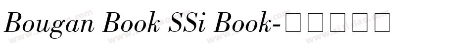 Bougan Book SSi Book字体转换